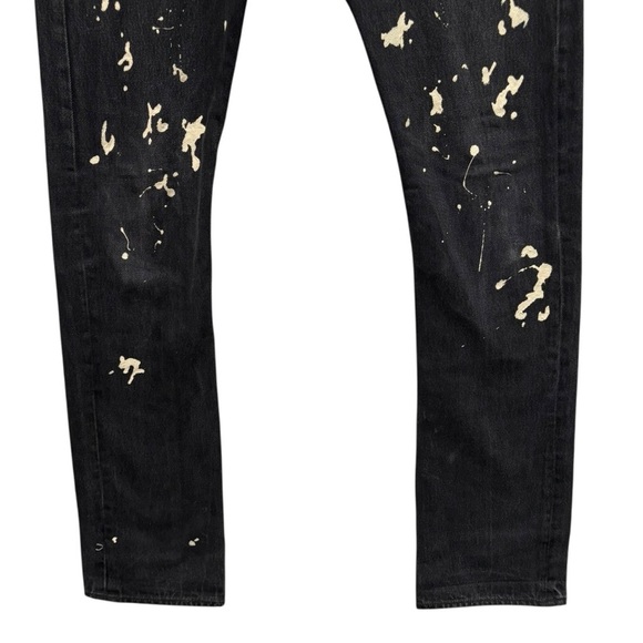Levi's 511 Paint Splatter Slim Leg Jeans Size 34 - Picture 4 of 8